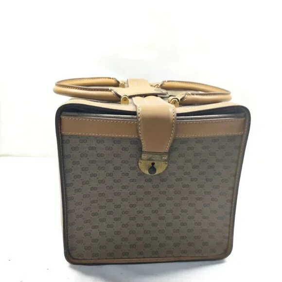 Gucci Vintage Brown PVC Hand Bag mon520-102825 - Picture 3 of 16